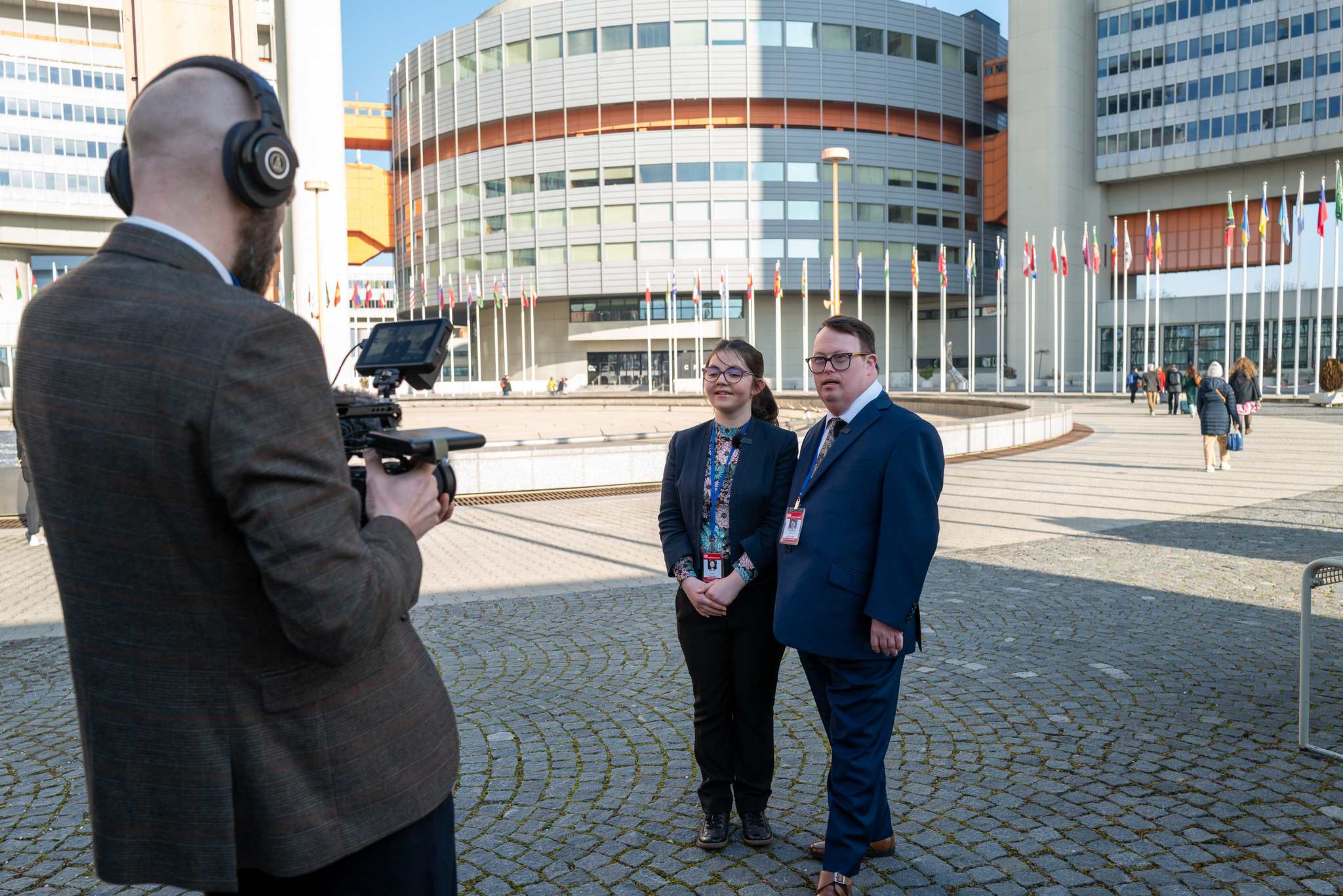Nick and Sian at the UN